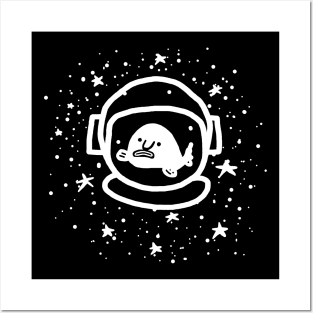 Blobfish Space Astronaut Star Deep Sea Gift Posters and Art